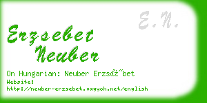 erzsebet neuber business card